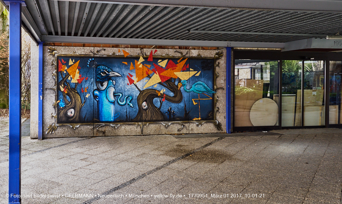 01.03.2017 - die Abrissbaustelle Quiddezentrum in Neuperlach